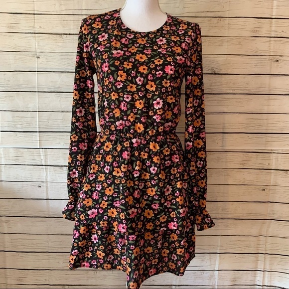 Divided Long Sleve Prairie Mini Dress - Picture 7 of 7